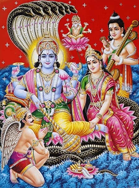 Vishnu Lakshmi and Garud